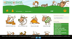 Desktop Screenshot of merinoshop.cz