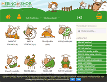 Tablet Screenshot of merinoshop.cz